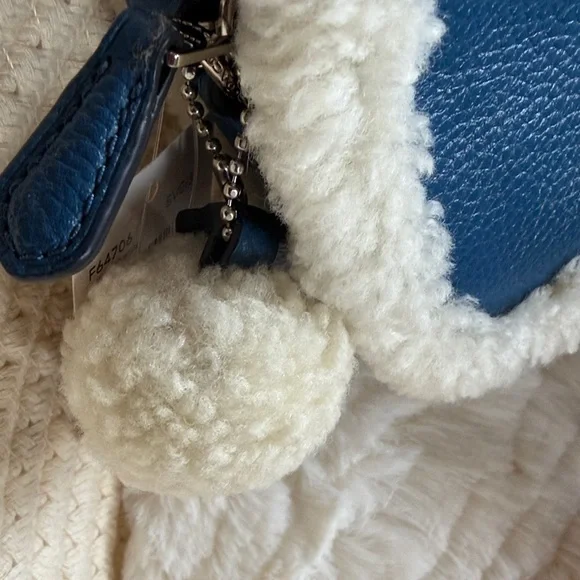 Coach Blue and Cream Crossbody Bag